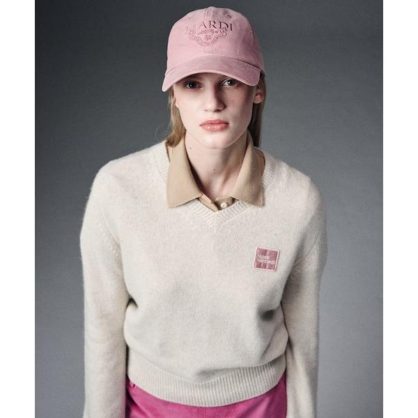 ニット セーター RACCOON BLENDED V NECK SQUARE LOGO レディース ...