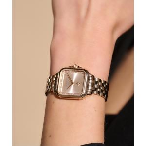 agete（アガット） 腕時計 ラウンドフェイス革ベルトウォッチ