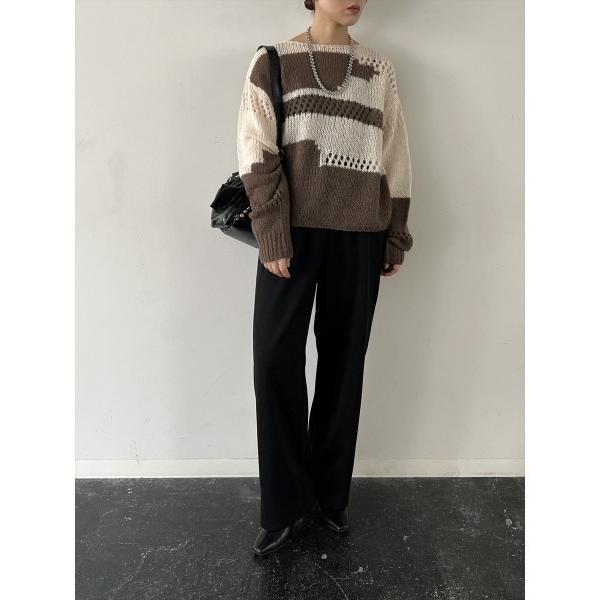 パンツ サイドスリットリラックスパンツ レディース