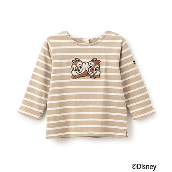 tシャツ 「Disney」アップリケボーダー長袖T キッズ 子供服 男の子 女の子