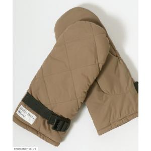 手袋 Wpc.Patterns/ダブリュピーシーパターンズ キルトミトン 裏フリース キルティング グローブ 2WAY 指なし レディース メンズ