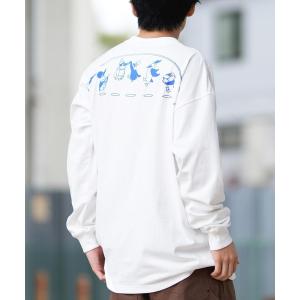 tシャツ CHUMS/チャムス ロンT/長袖ティシャツ/カットソー バックプリント オーバーサイズ CH01-2456 メンズ レディース