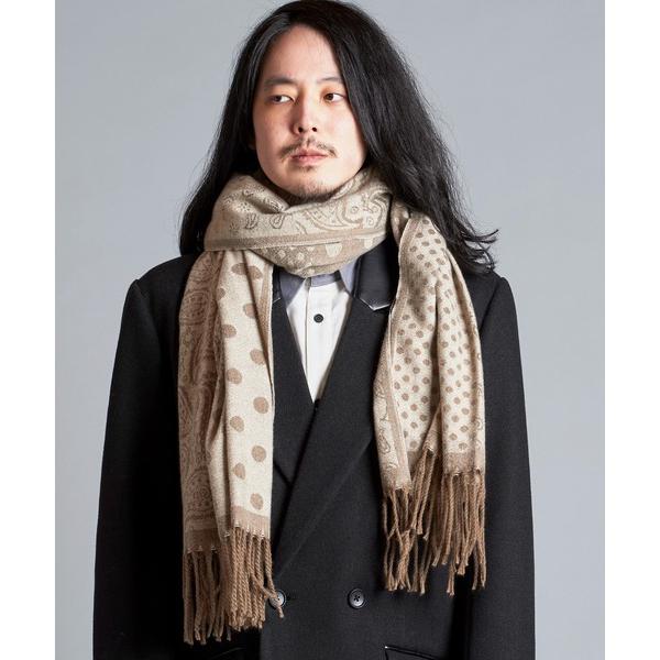 ストール マフラー 「NO ID.」Paisley Dot Stole / ペイズリー ドット スト...
