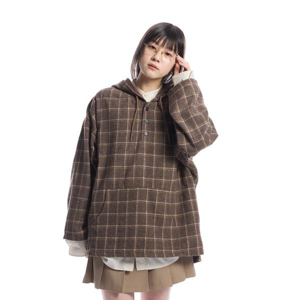 パーカー Check Shirt Hoodie  / チェックシャツフーディー メンズ レディース
