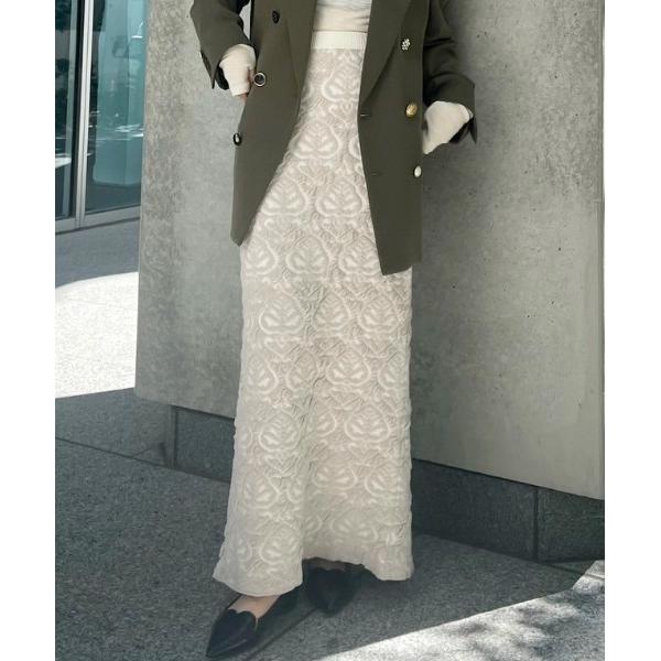 スカート DAMASK REVERSIBLE KNIT SKIRT