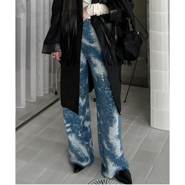 パンツ MIX ANIMAL KNIT PANTS レディース