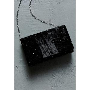 クラッチバッグ パーティーバッグ ラインストーンベロアクラッチバッグ ショルダー ミニ 結婚式 二次会 成人式 同窓会 お呼ばれ フォーマル オケージ