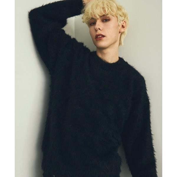 セーター ニット モヘアライクルーズシャギーニットセーター メンズ レディース