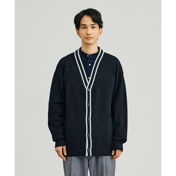 カーディガン 「UNISEX」ANTI PILLING WOOL Vネックカーディガン メンズ