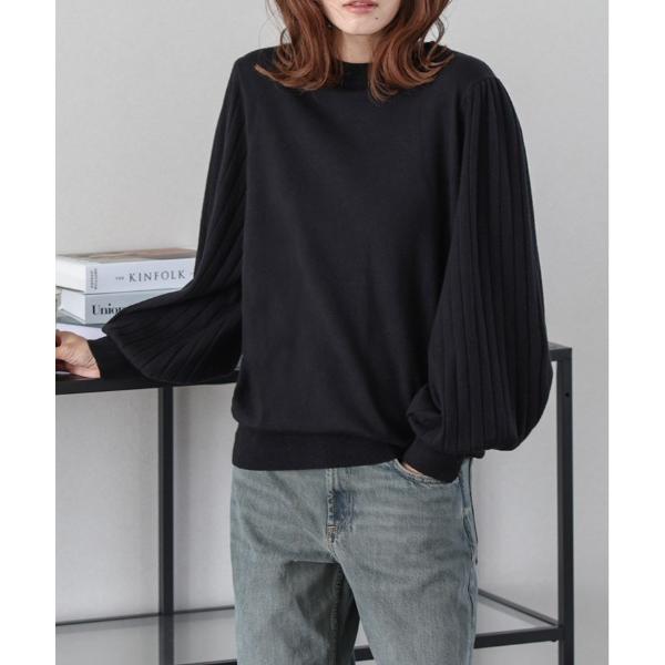 ニット セーター パフスリーブニット レディース