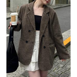 deux amour ジャケット テーラードジャケット ガンクラブチェック