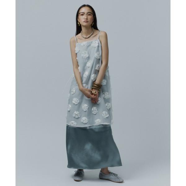 ワンピース Rose pattern camisole dress / ローズパターンシアーキャミソ...