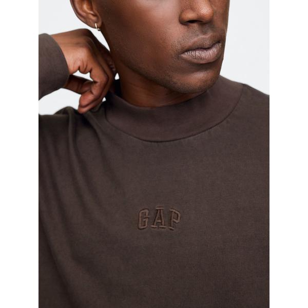 tシャツ ヘビーウェイト GAPロゴ モックネックTシャツ メンズ レディース