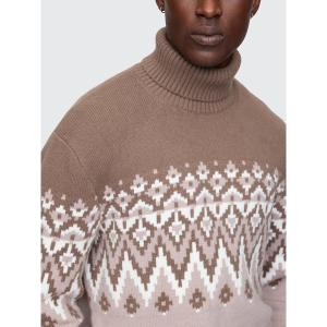 セーター ニット CashSoft カシミヤタッチ フェアアイル タートルネックセーター メンズ レディース