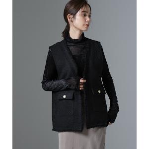 ADAWAS アダワス フリル ニットベスト グレー38 ADAWAS（アダワズ） ベスト 38 グレー レディース : ZOZOTOWN Yahoo!店
