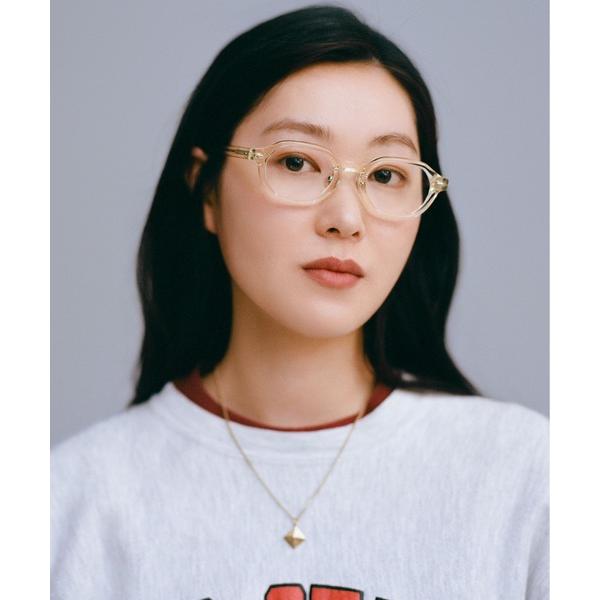 伊達メガネ メガネ 眼鏡 「柴田 ひかりさんコラボ」ウェリントン型 メガネ｜多角形型｜カジュアル｜ ...