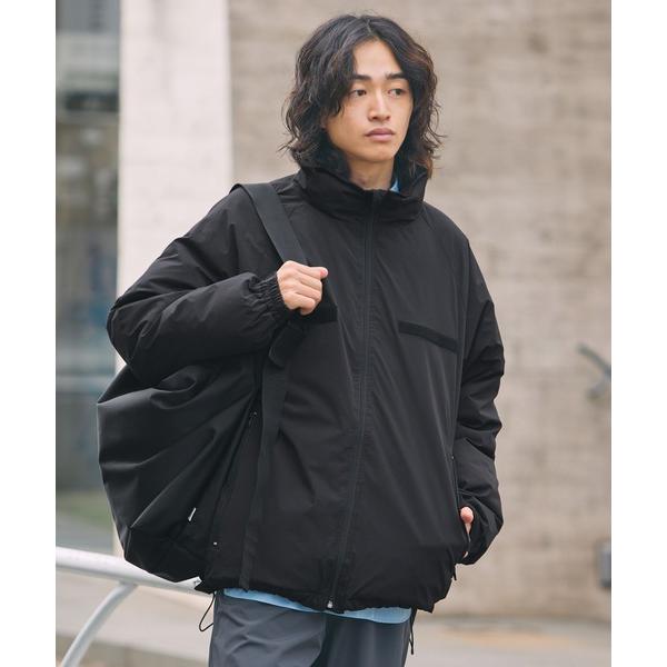 ブルゾン アウター フィルパワー700機能性中綿裾ドローコードピスネーム付きミリタリーブルゾン メン...