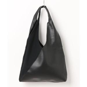 トートバッグ /ADAMPATEK/leather switching marche bag/レザーｘキャンバス切替マルシェバッグ メンズ レディース
