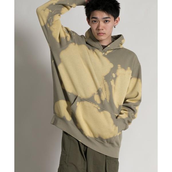 パーカー 「aimoha neo」裏起毛 Bleaching Processed Hoodie (A...
