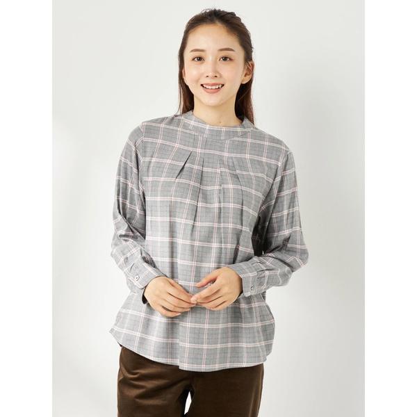 ブラウス シャツ C/R起毛ビエラプルオーバー レディース