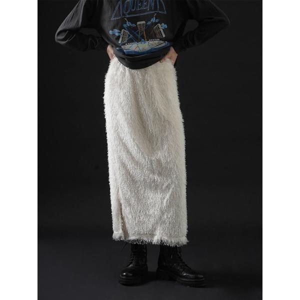 スカート FRINGE JACQUARD SKIRT