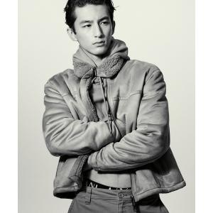 ARMANI EXCHANGE ムートンジャケット ムートンコート 「A|X アルマーニ