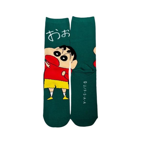 靴下 「 クレヨンしんちゃん 」 ミドルハイソックス  24F10 レディース