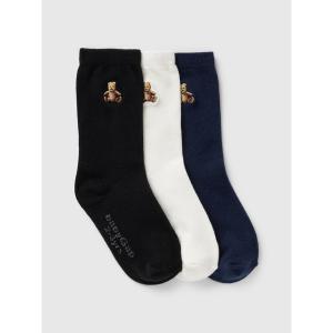 GAP（ギャップ） 靴下 babyGap ブラナンベア クルーソックス 3足セット 