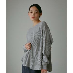 CASA FLINE tシャツ カップ付きギャザーロングスリーブトップス