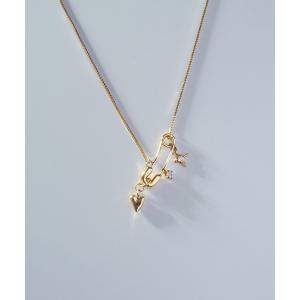 ゴールド ドロップ型チャーム ネックレス40cm♢ GOLDY（ゴールディ） ネックレス 「GOLDY」ドロップメタルシンプル