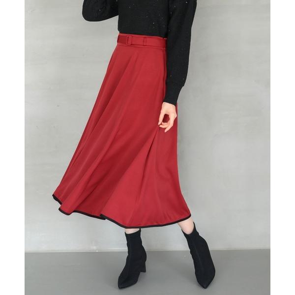 スカート バイカラーフレアスカート/MM447215