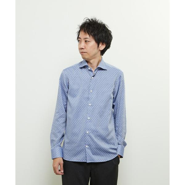 シャツ HITOYOSHIダブルネーム クラシカルパターンワイドカラーシャツ メンズ