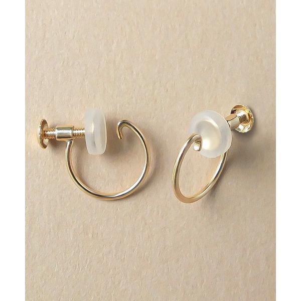 イヤリング 「 Palette」K10　フープイヤリングベース小( YG) レディース