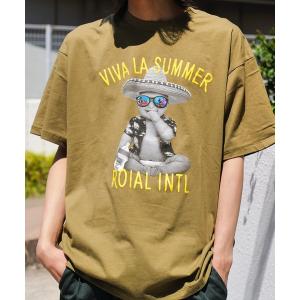 tシャツ DESIGN TEE/ROIAL(ロイアル)スタンダードフィットベイビープリント半袖Tシャツ メンズ レディース