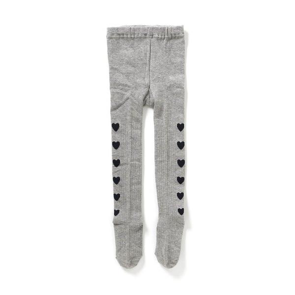 タイツ サイドラインハートタイツ キッズ 子供 女の子