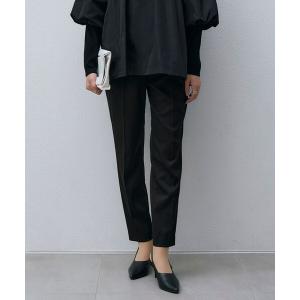 パンツ ウォームサテン ドロストパンツ レディース