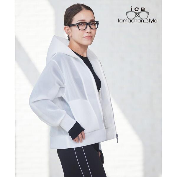 パーカー 「ICB×tamachan_style コラボ」　シアーパーカー レディース