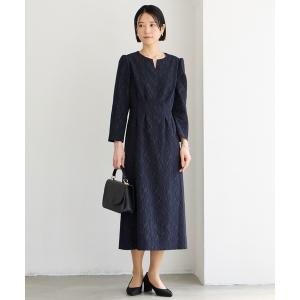 SHIPS（シップス） troisiemeCHACO:カット ジャカード ワンピース
