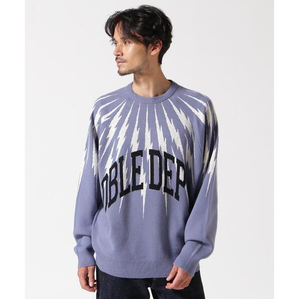 セーター ニット TAIN DOUBLE PUSH/タインダブルプッシュ/サンダーニット メンズ