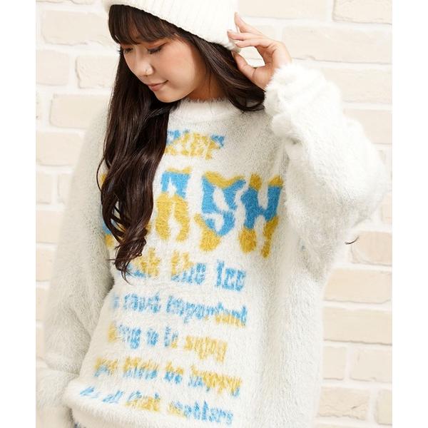 セーター ニット ロゴ シャギーニット / logo shaggy knit メンズ レディース