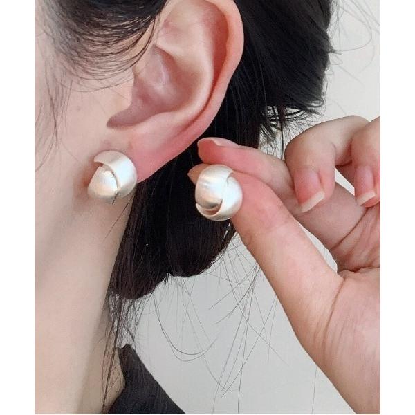 ピアス マットクロスデザインピアス レディース