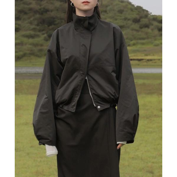 ブルゾン ジャンバー オリジナルWジップショートブルゾン / 長袖 ドロスト ギャザー チャック ス...