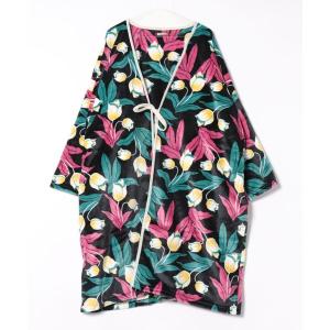 パジャマ ルームウェア 「カヤ」ぬくい長羽織 レディース メンズ