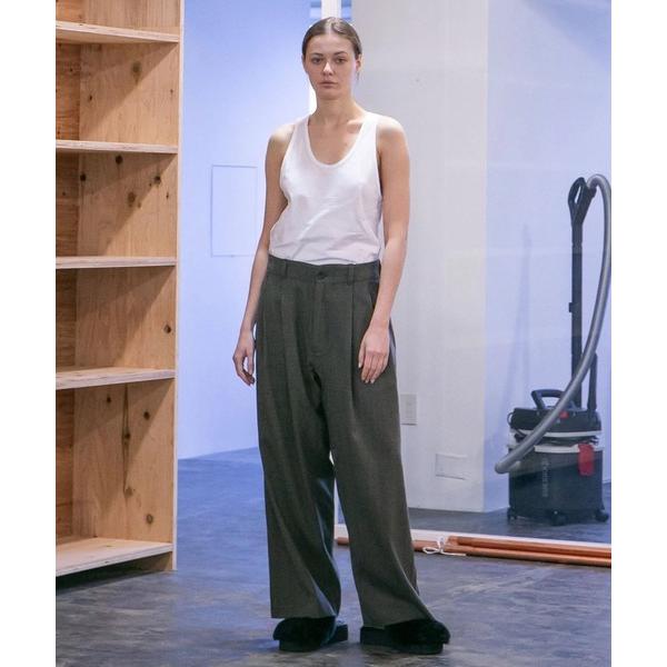 スラックス 「my beautiful landlet」STRETCH GABARRE THREE ...