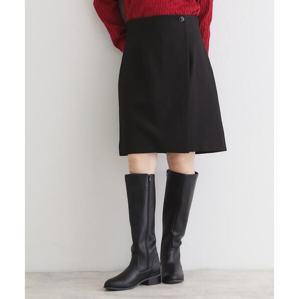 スカート 「＠BAILA掲載」ラップ風ミニスカート