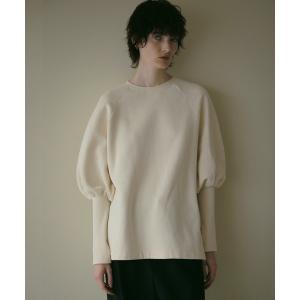 トレーナー スウェット PUFF SLEEVE CUT TOPS レディース