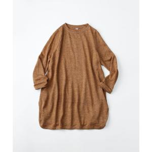 「45R」 長袖カットソー LARGE ブラウン レディース