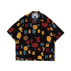 「SON OF THE CHEESE」 半袖シャツ MEDIUM ブラック メンズ
