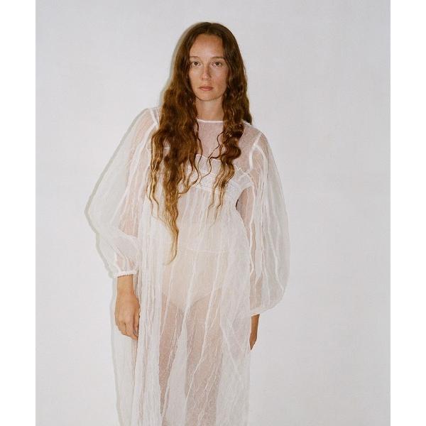 ブラウス シャツ Recycle Organdy Pleats Top レディース