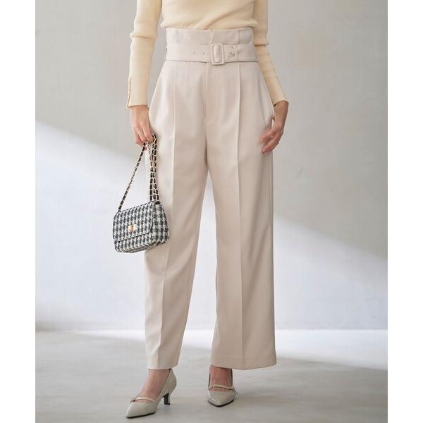 パンツ 「BAILA12月号掲載・貴島明日香さんコラボ」ハイカットリターン ワイドパンツ レディース